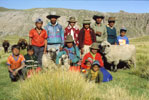 Foredrag fra Peru. Fåreavlerfamilie med vædderen